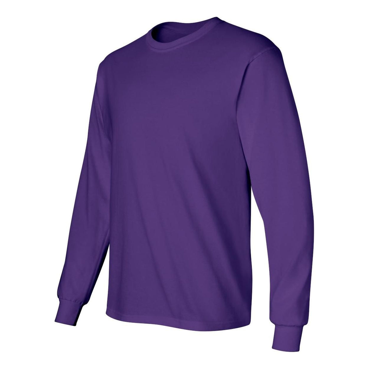 Mens Ultra Cotton 100% Cotton Long Sleeve T-Shirt - Purple T-Shirts Joe's USA Purple Small
