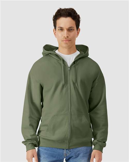 Gildan SF600 Unisex Softstyle Full-Zip Hooded Sweatshirt