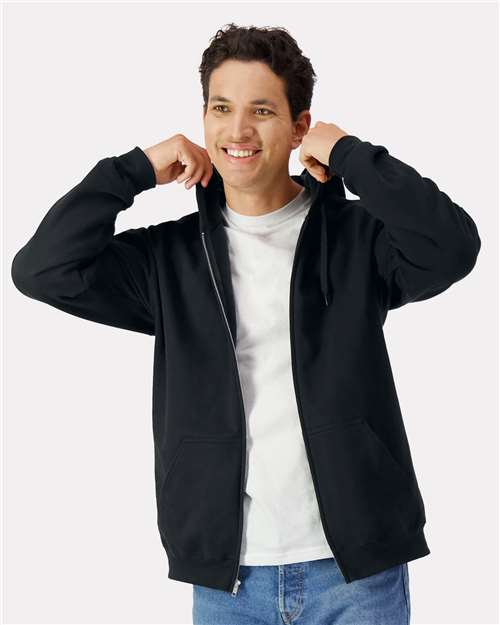 Gildan SF600 Unisex Softstyle Full-Zip Hooded Sweatshirt