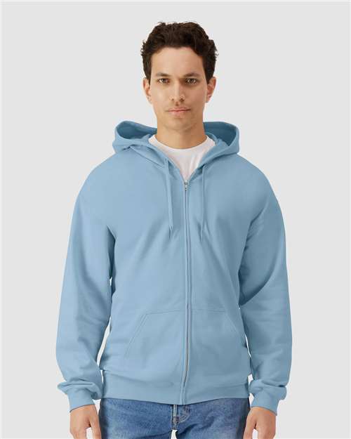 Gildan SF600 Unisex Softstyle Full-Zip Hooded Sweatshirt