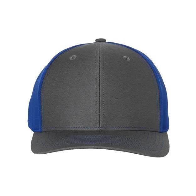 Richardson Twill Back Trucker Cap - Richardson 312 Richardson Charcoal/ Royal Adjustable