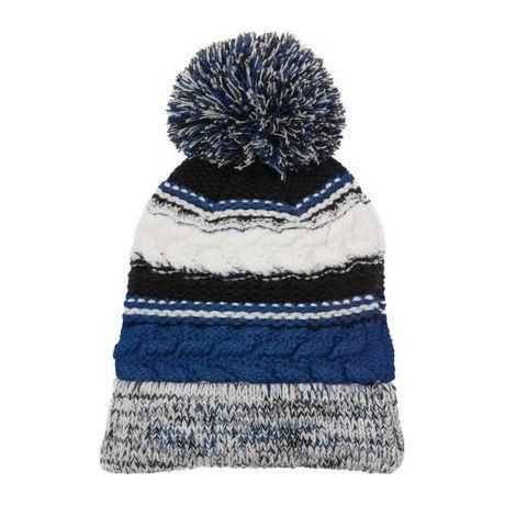Pom Pom Team Beanie DRI-EQUIP True Royal/Black/White