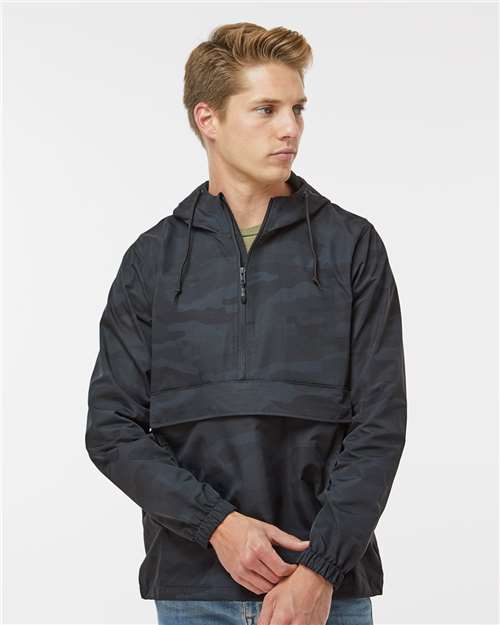 Independent Trading Co. Men's Nylon Anorak - Independent Trading Co. EXP94NAW