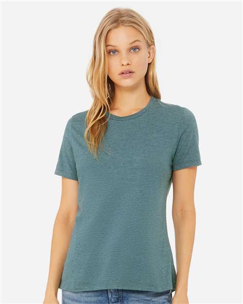 BELLA + CANVAS Women’s Relaxed Fit Heather CVC Tee - BELLA + CANVAS 6400CVC