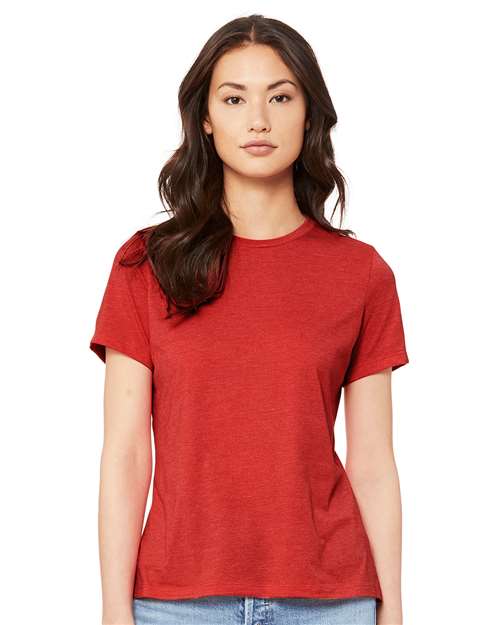 BELLA + CANVAS Women’s Relaxed Fit Heather CVC Tee - BELLA + CANVAS 6400CVC