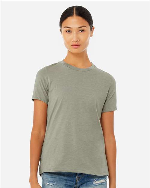 BELLA + CANVAS Women’s Relaxed Fit Heather CVC Tee - BELLA + CANVAS 6400CVC