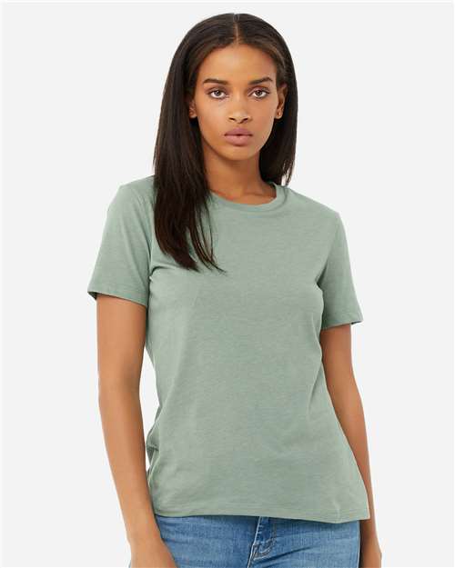 BELLA + CANVAS Women’s Relaxed Fit Heather CVC Tee - BELLA + CANVAS 6400CVC