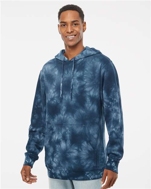 Independent Trading Co. PRM4500TD Unisex Midweight Tie-Dyed Hooded Sweatshirt | Wholesale Tie-Dye Hoodie