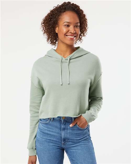 Independent Trading Co. Women’s Lightweight Crop Hooded Sweatshirt - Independent Trading Co. AFX64CRP