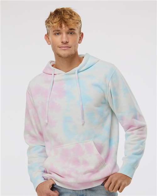Independent Trading Co. PRM4500TD Unisex Midweight Tie-Dyed Hooded Sweatshirt | Wholesale Tie-Dye Hoodie