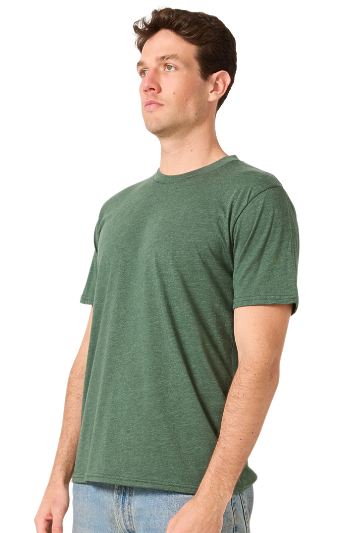 Royal Apparel 95051 Unisex Organic RPET Tee - Heather Pine