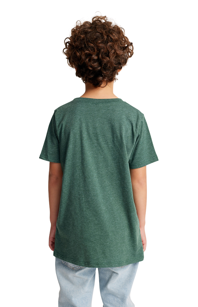 Royal Apparel 95121 Youth Organic RPET Short Sleeve Tee - Heather Pine