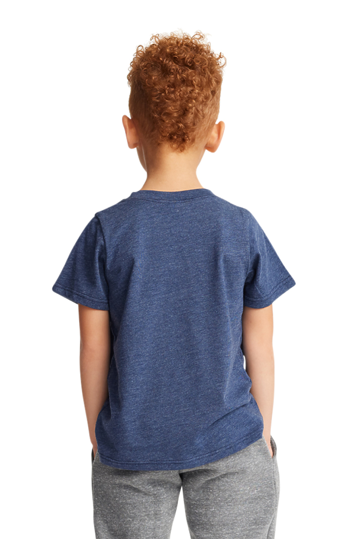 Royal Apparel 95161 Toddler Organic RPET Short Sleeve Tee - Heather Dusk
