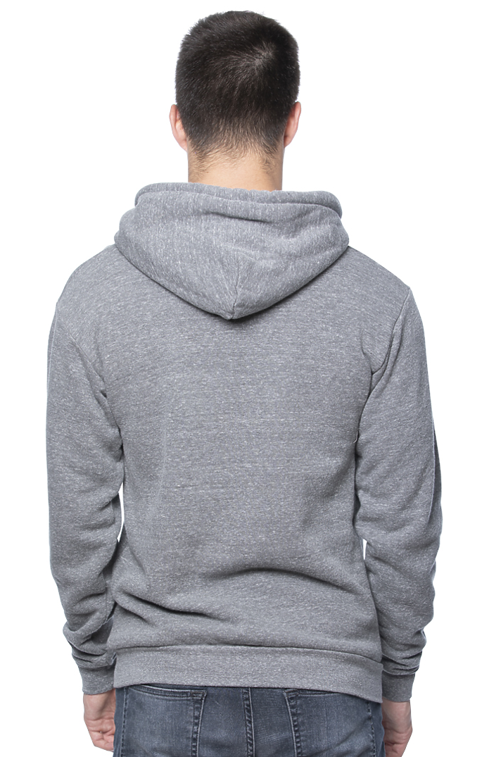Royal Apparel 96055 Unisex Organic RPET Fleece Pullover Hoodie - Heather Ash