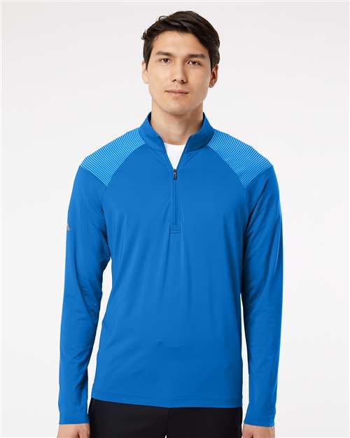 Adidas Men's Ultimate365 Lightweight Shoulder Stripe Quarter-Zip Pullover - Adidas A520