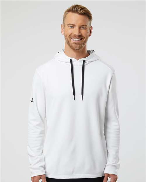 Adidas Men's Textured Mixed Media Midweight Hooded Sweatshirt - Adidas A530