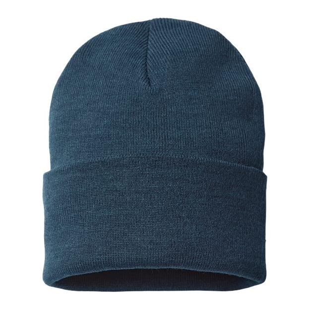 Atlantis Headwear Sustainable Beanie - Atlantis Headwear PURE Atlantis Headwear Navy One Size