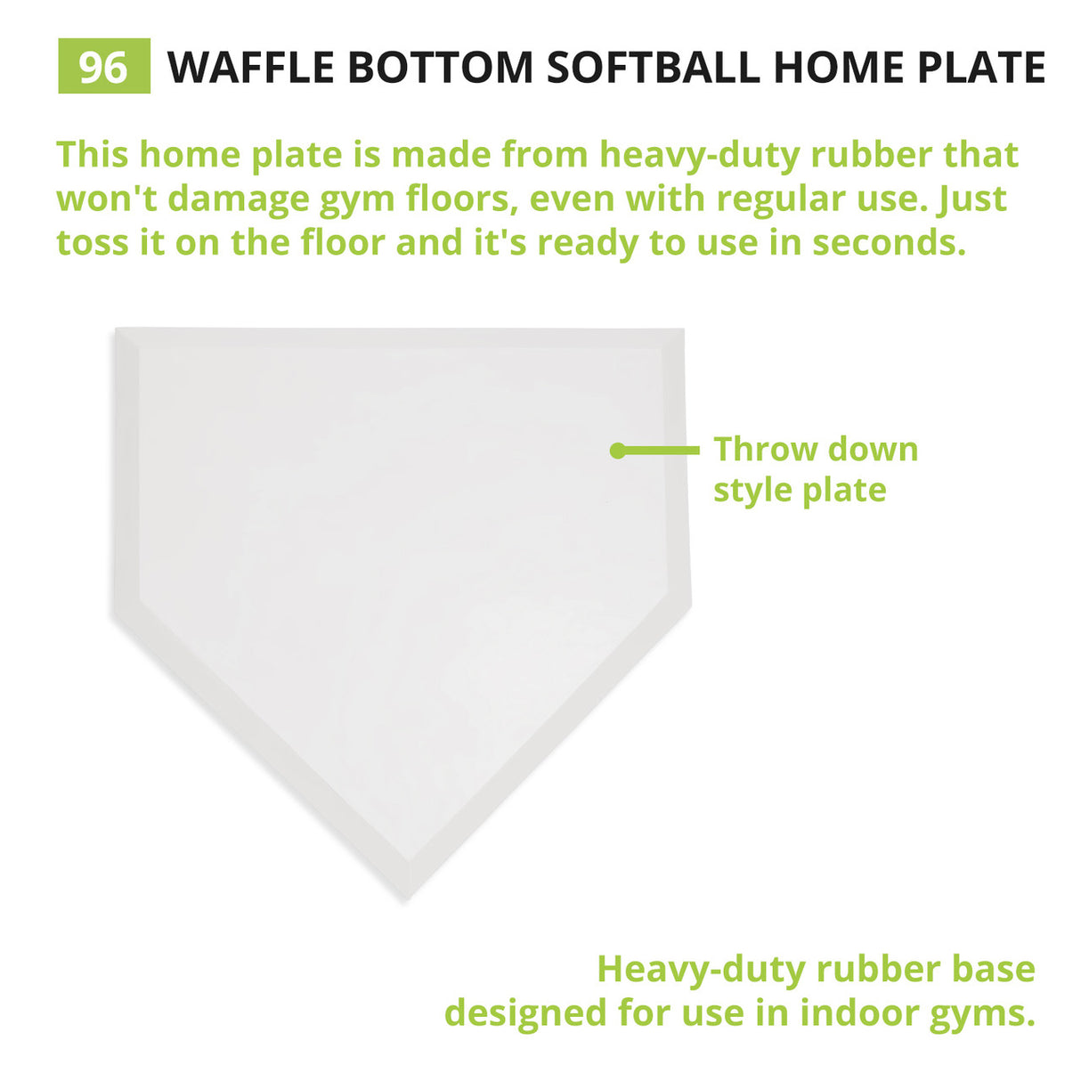 Champion Sports WAFFLE BOTTOM HOME PLATE
