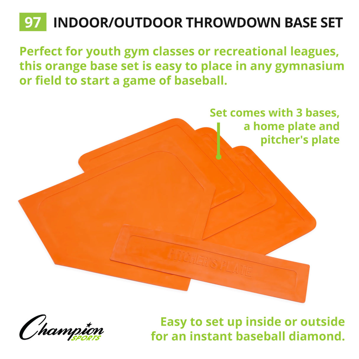 INDOOR/OUTDOOR THROWDOWN BASE SET WHITE