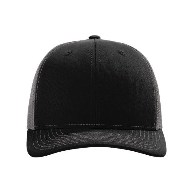 Richardson Sustainable Trucker Cap - Richardson 112RE Richardson Black/ Charcoal Adjustable