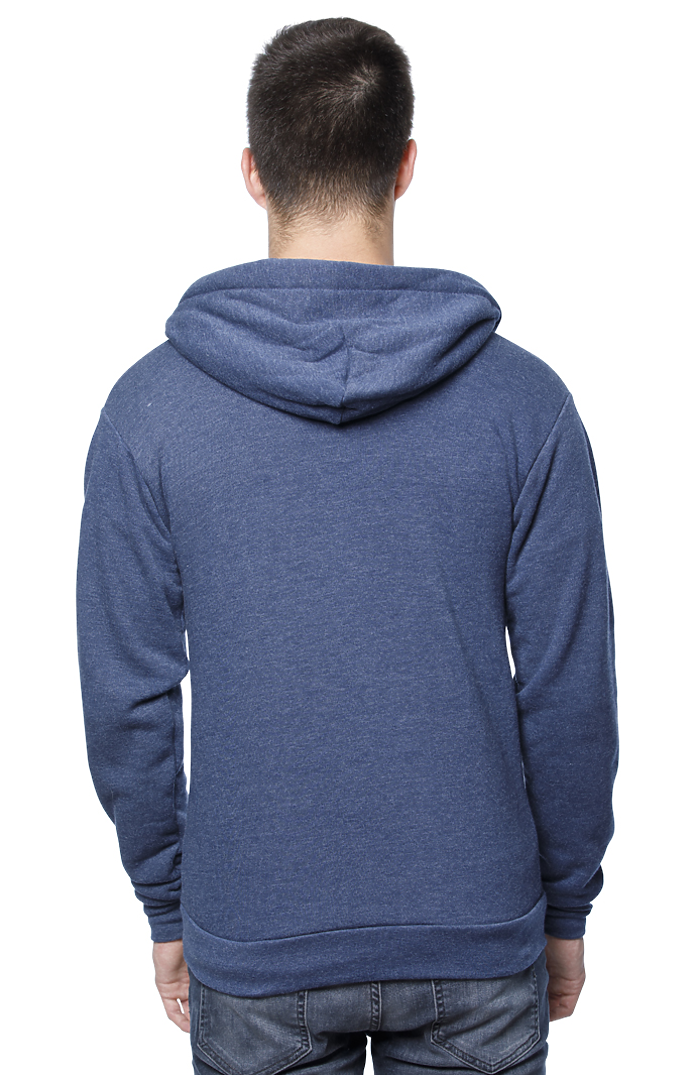 Royal Apparel 97150 Unisex Organic RPET French Terry Zip Hoodie - Heather Dusk