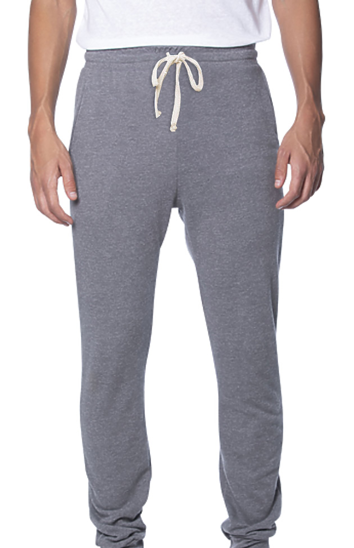 Royal Apparel 97177 Unisex Organic RPET French Terry Jogger Pant - Heather Ash