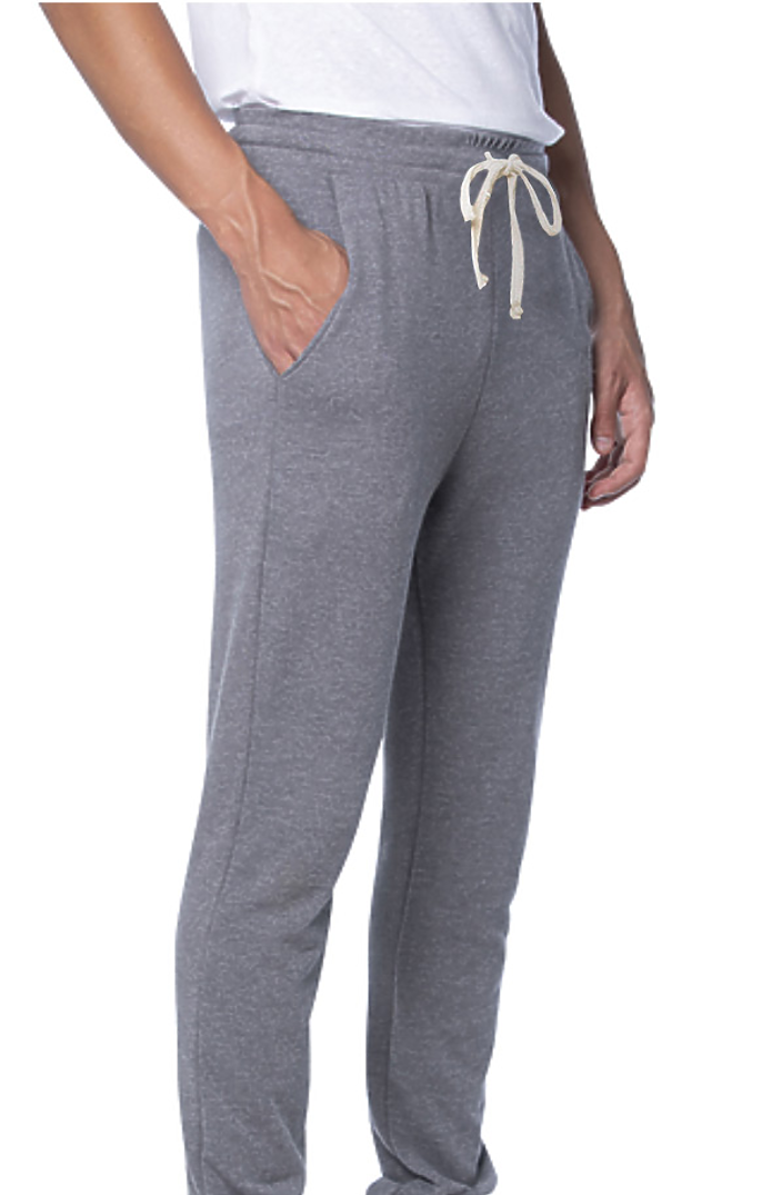Royal Apparel 97177 Unisex Organic RPET French Terry Jogger Pant - Heather Ash