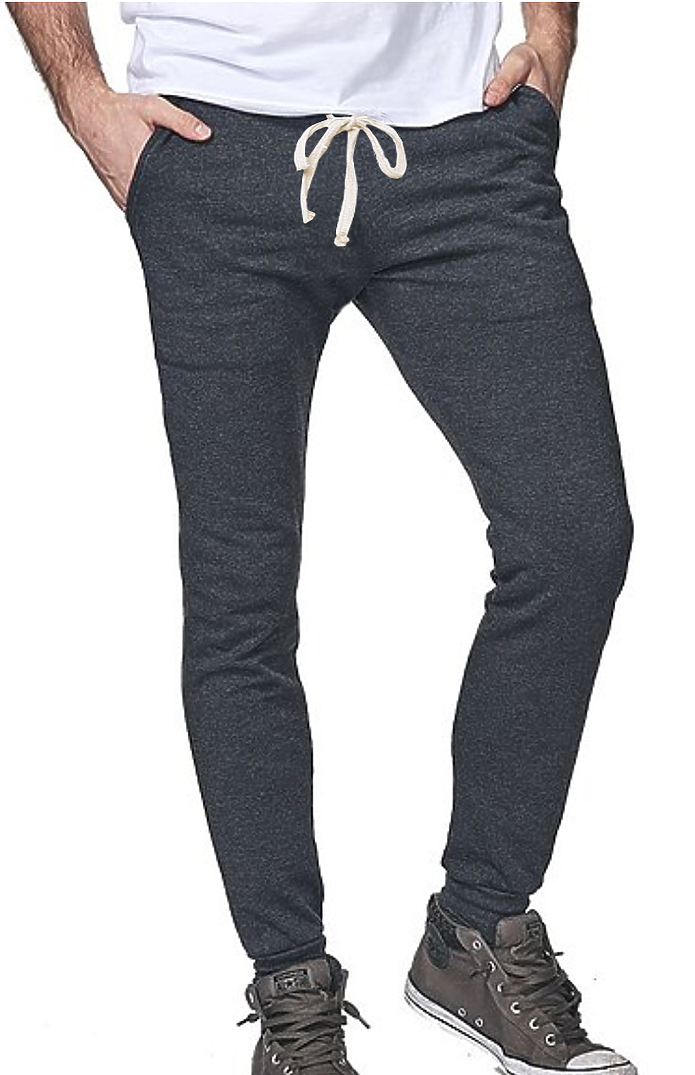 Royal Apparel 97177 Unisex Organic RPET French Terry Jogger Pant - Heather Coal
