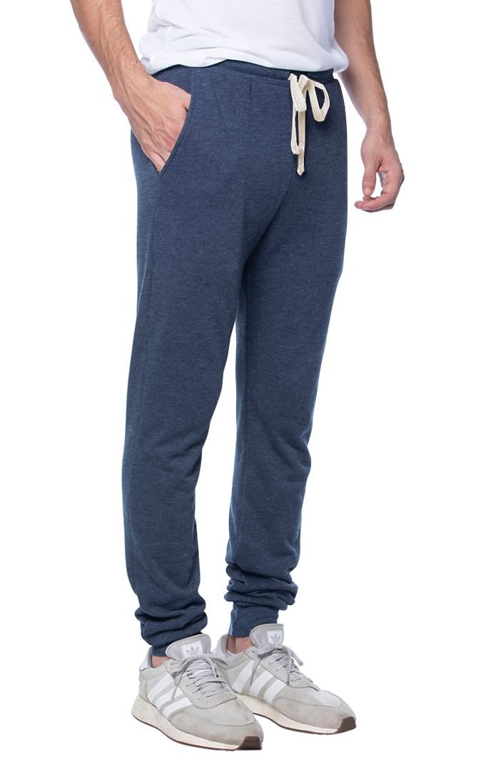 Royal Apparel 97177 Unisex Organic RPET French Terry Jogger Pant - Heather Dusk