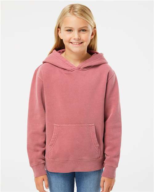 Independent Trading Co. Youth Midweight Pigment-Dyed Hooded Sweatshirt - Independent Trading Co. PRM1500Y