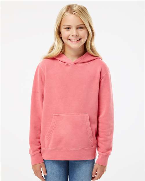 Independent Trading Co. Youth Midweight Pigment-Dyed Hooded Sweatshirt - Independent Trading Co. PRM1500Y
