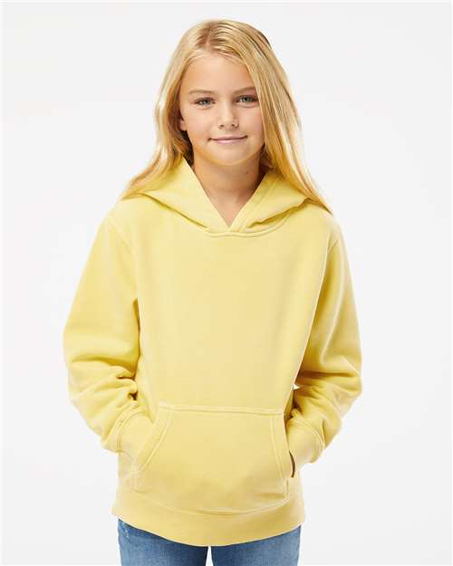 Independent Trading Co. Youth Midweight Pigment-Dyed Hooded Sweatshirt - Independent Trading Co. PRM1500Y