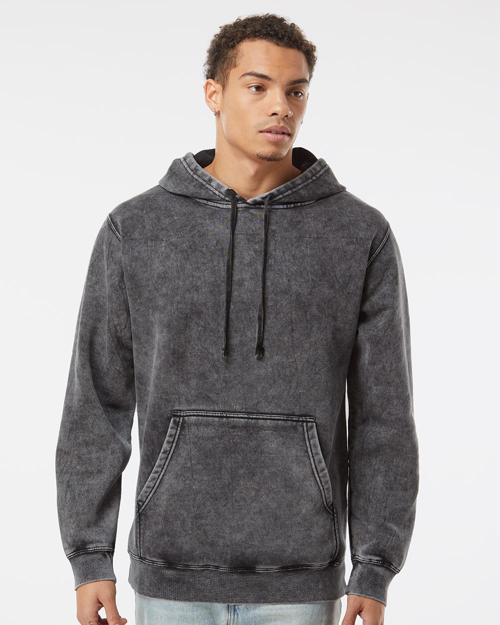Independent Trading Co. Unisex Midweight Mineral Wash Hooded Sweatshirt - Independent Trading Co. PRM4500MW