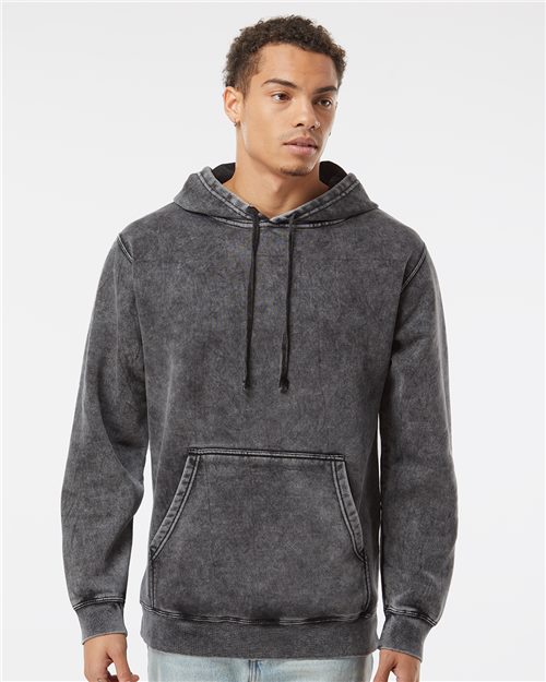 Independent Trading Co. Unisex Midweight Mineral Wash Hooded Sweatshirt - Independent Trading Co. PRM4500MW