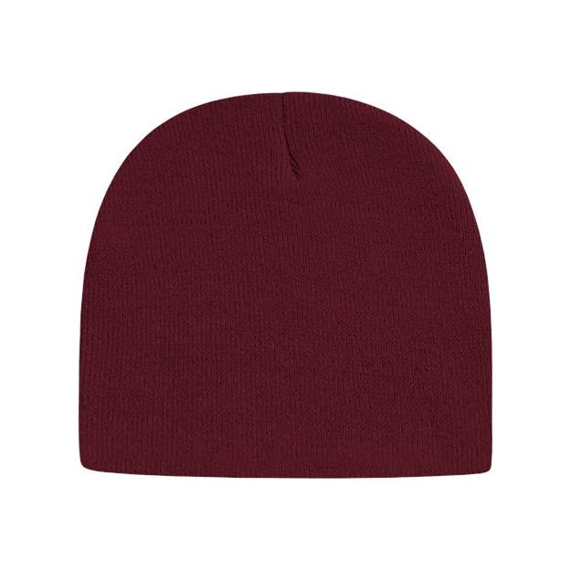 CAP AMERICA USA-Made 8 1/2" Beanie - CAP AMERICA TKN28 CAP AMERICA Maroon One Size
