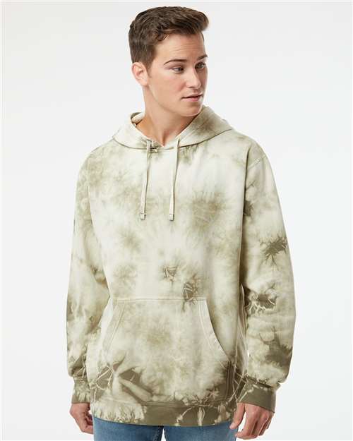 Independent Trading Co. PRM4500TD Unisex Midweight Tie-Dyed Hooded Sweatshirt | Wholesale Tie-Dye Hoodie