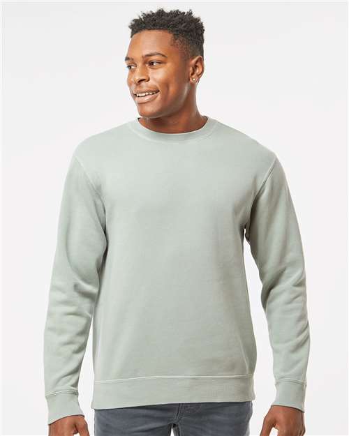 Independent Trading Co. PRM3500 Unisex Midweight Pigment-Dyed Crewneck Sweatshirt | Wholesale Pigment-Dyed Crewneck