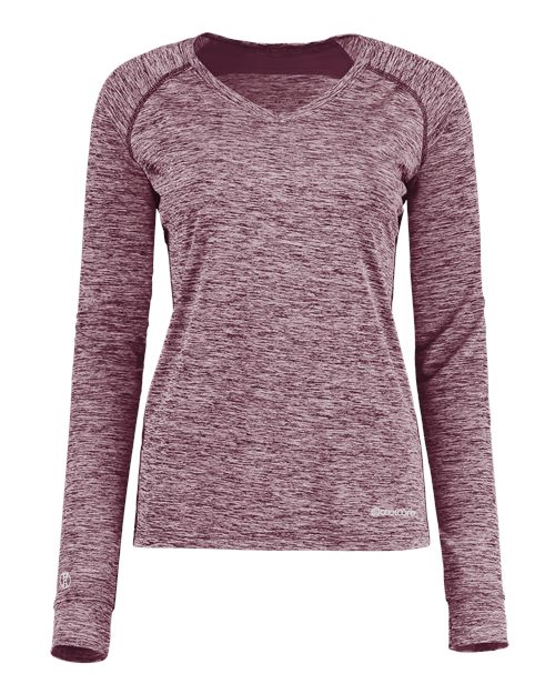 Holloway Women's Electrify CoolCore® Long Sleeve V-Neck T-Shirt - Holloway 222770