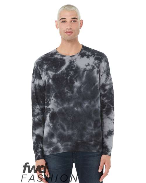 BELLA + CANVAS Unisex FWD Fashion Tie-Dyed Crewneck Sweatshirt - BELLA + CANVAS 3945RD