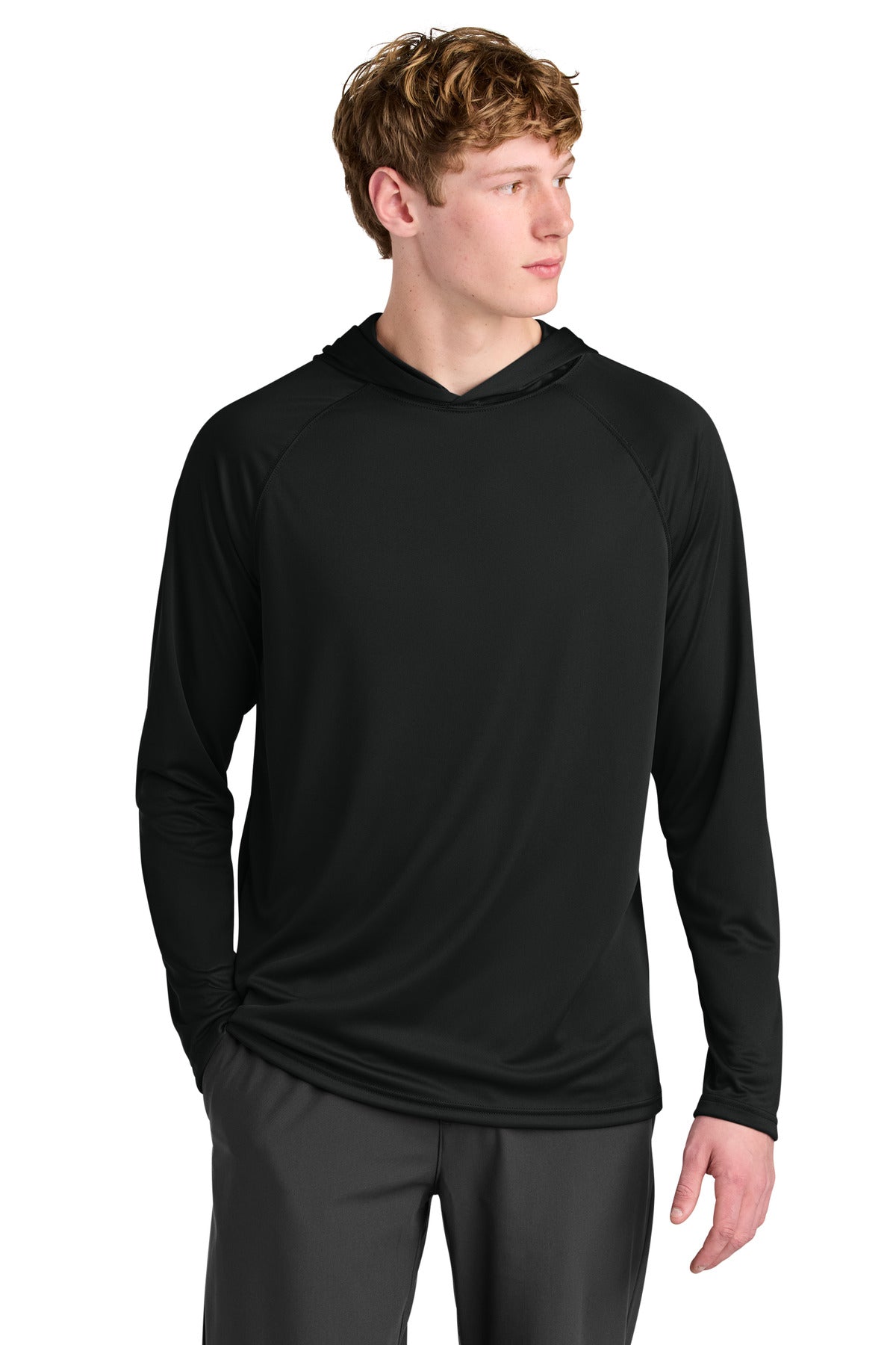A4 Cooling Performance Long Sleeve Hooded Tee A4N3409 - A4 A4N3409