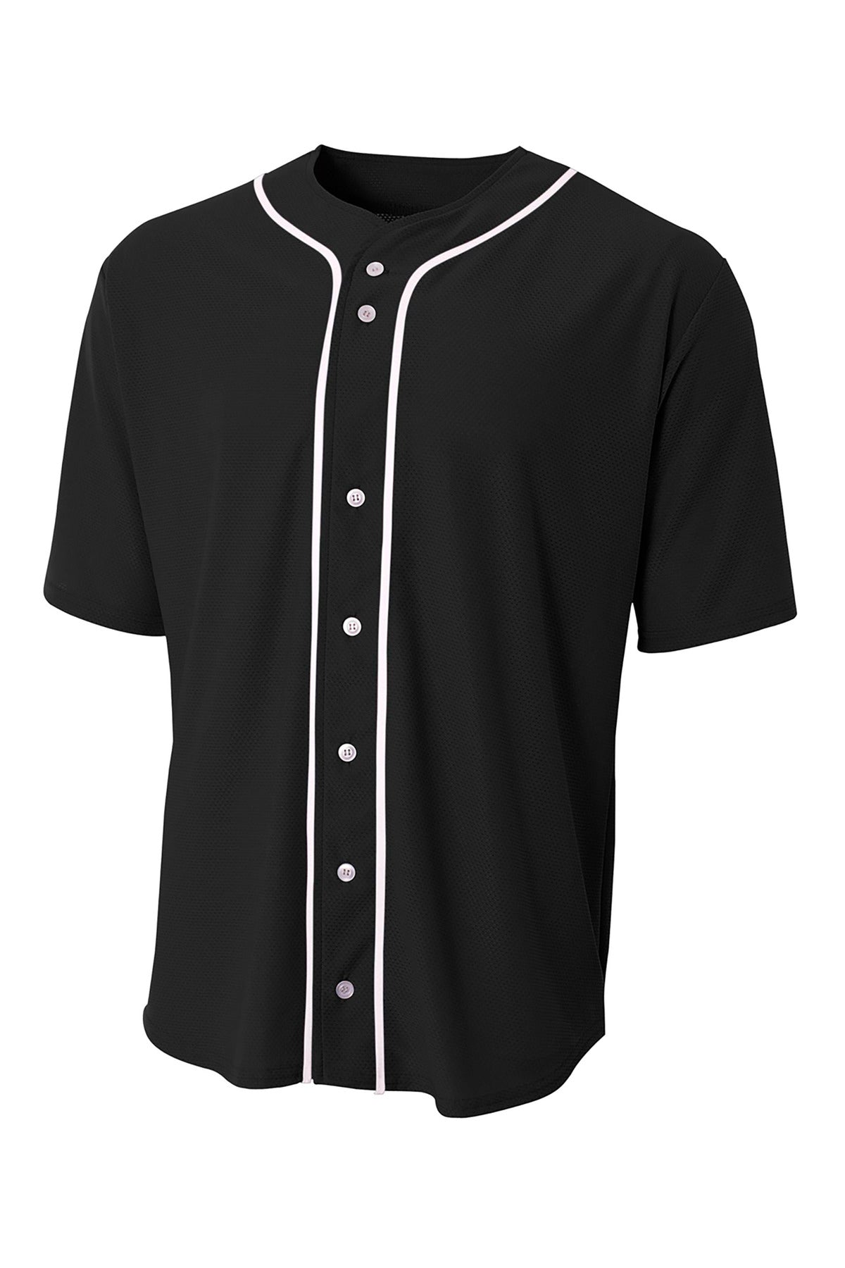 A4 Short Sleeve Full-Button Baseball Top A4N4184 - A4 A4N4184
