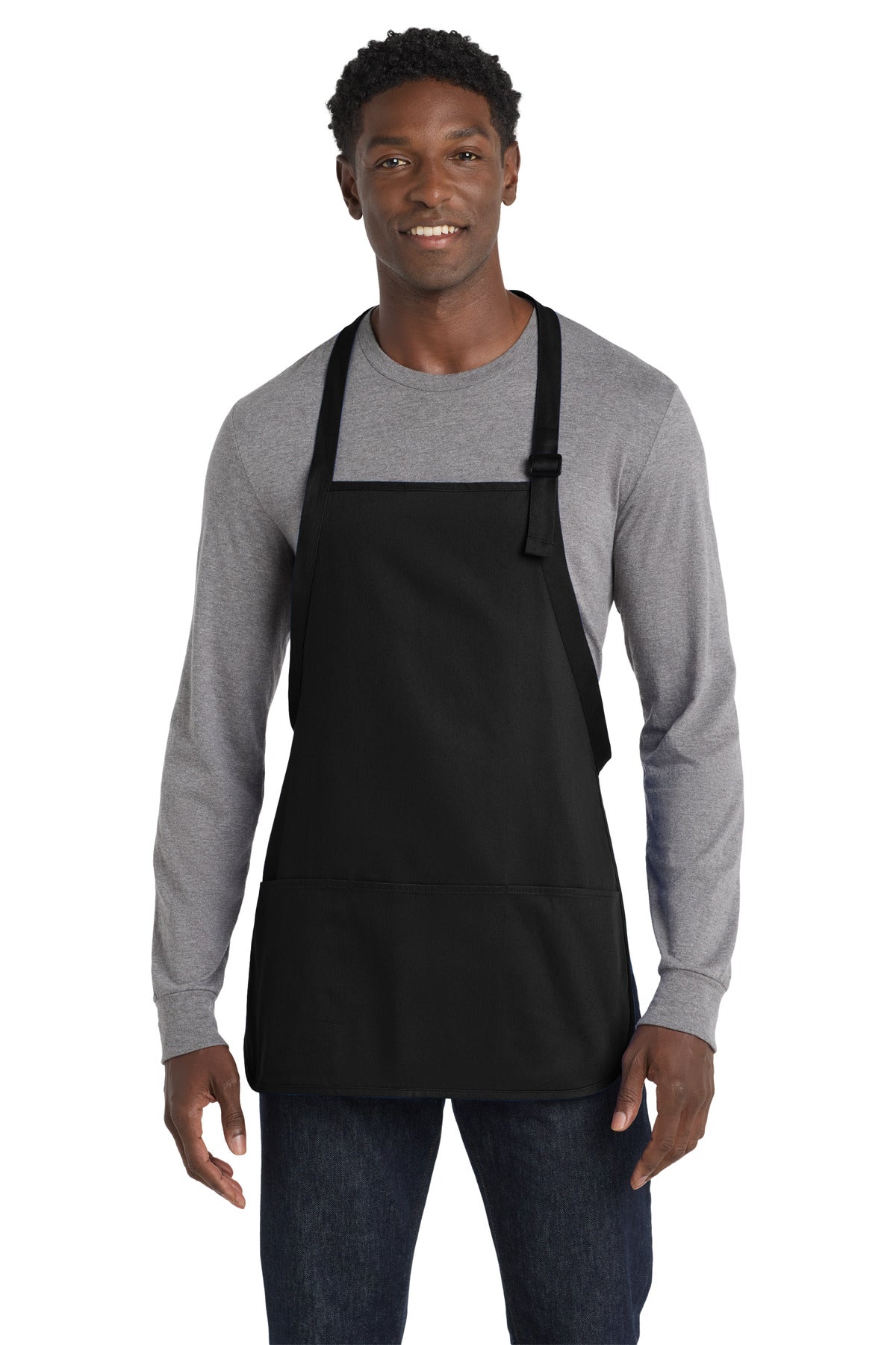 Port Authority A510 Medium-Length Apron with Pouch Pockets