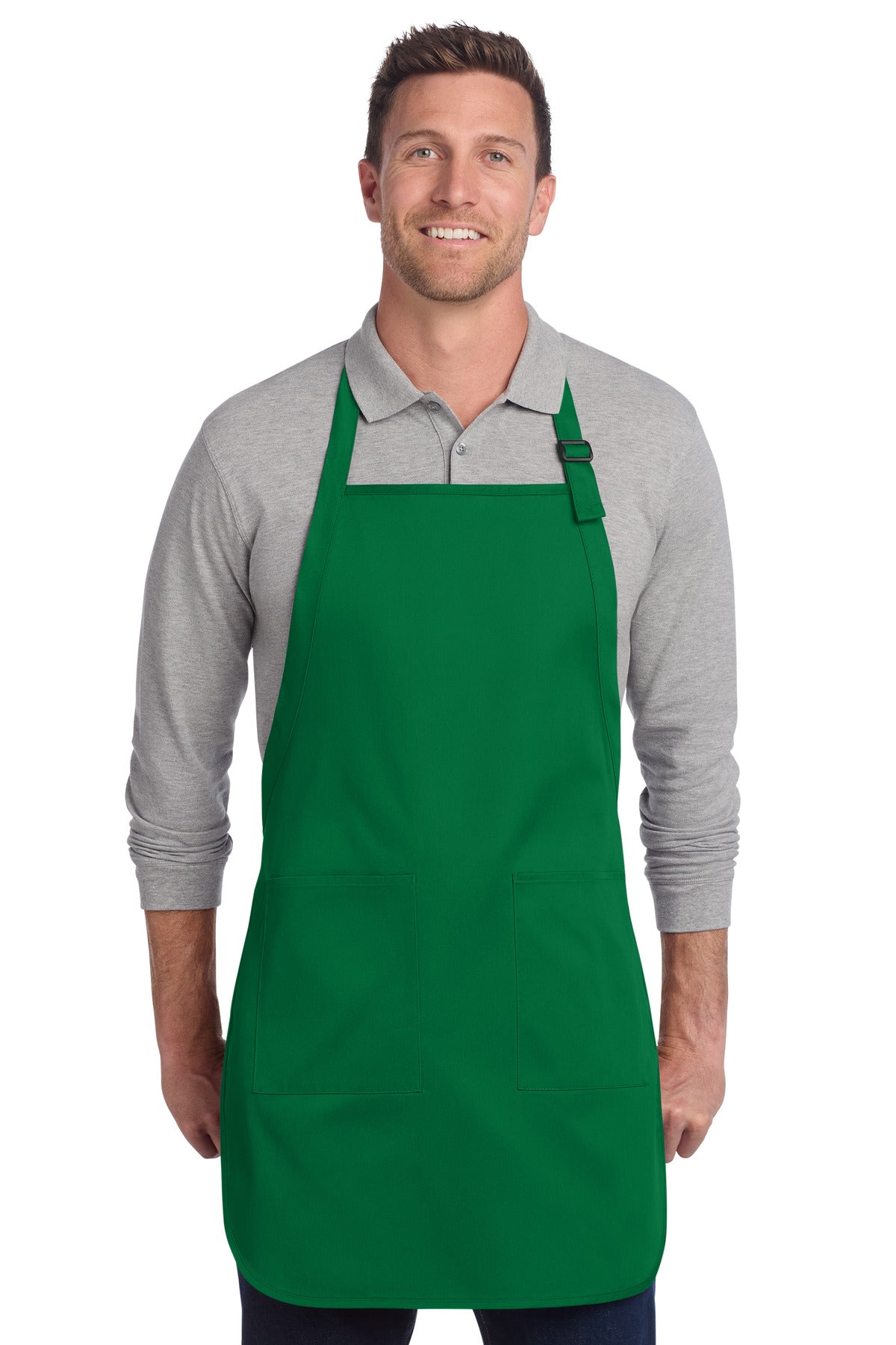 Port Authority ® Full-Length Two-Pocket Bib Apron. A600 - Port Authority A600