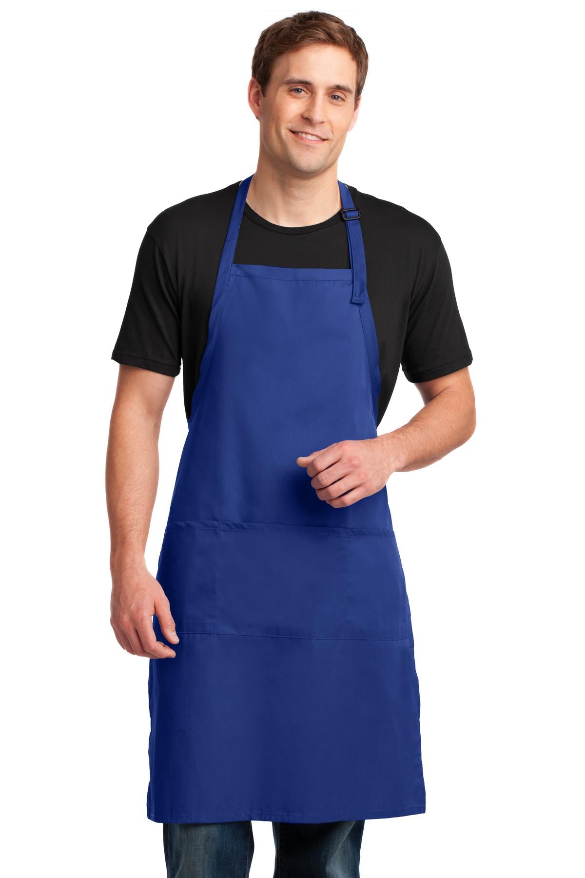 Port Authority ® Easy Care Extra Long Bib Apron with Stain Release. A700 - Port Authority A700