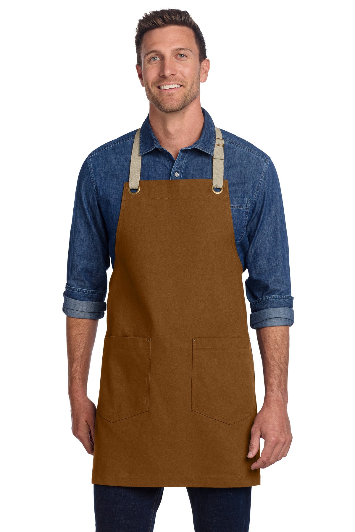 Port Authority ® Canvas Full-Length Two-Pocket Apron A815 - Port Authority A815