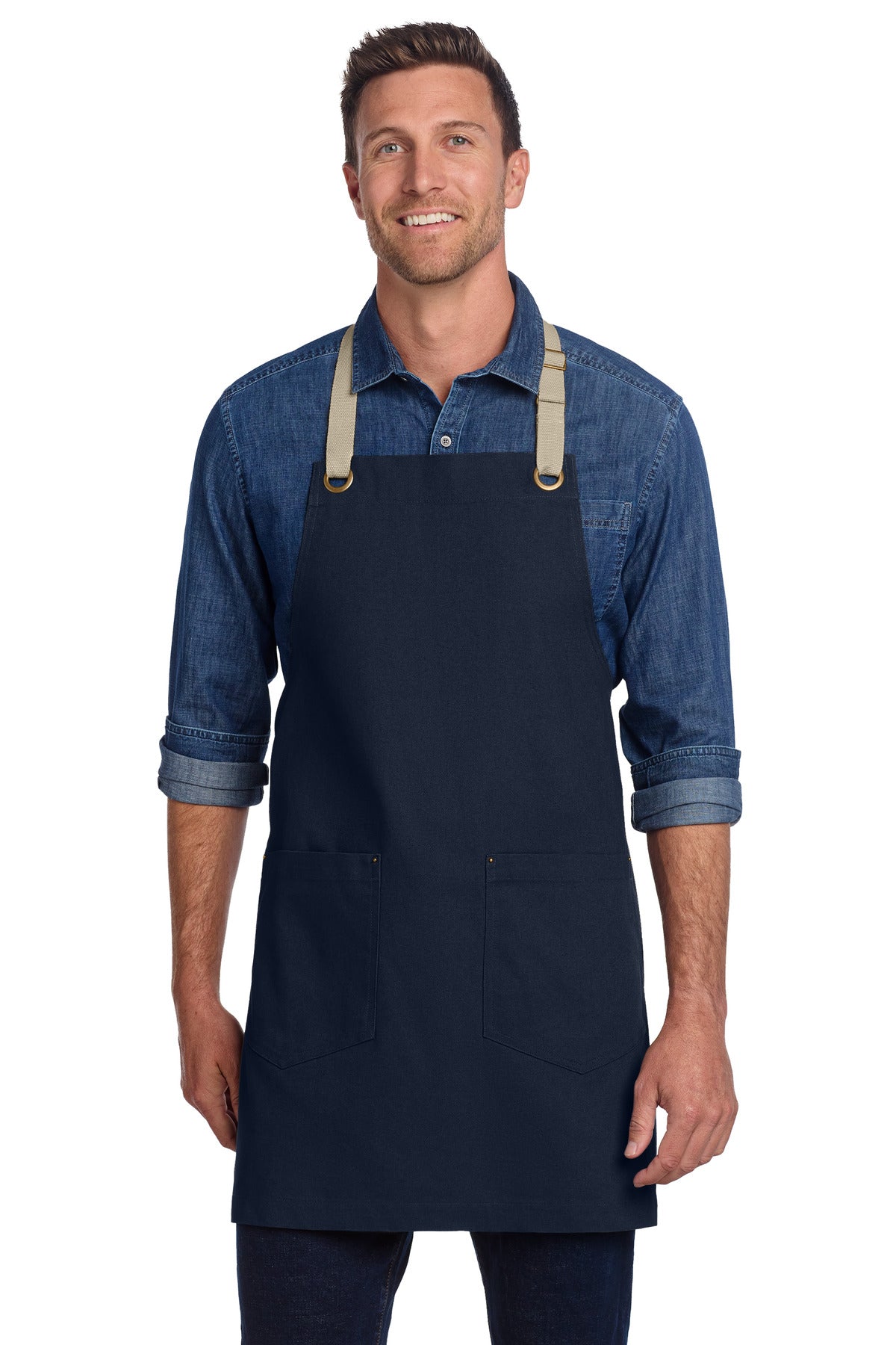 Port Authority ® Canvas Full-Length Two-Pocket Apron A815 - Port Authority A815