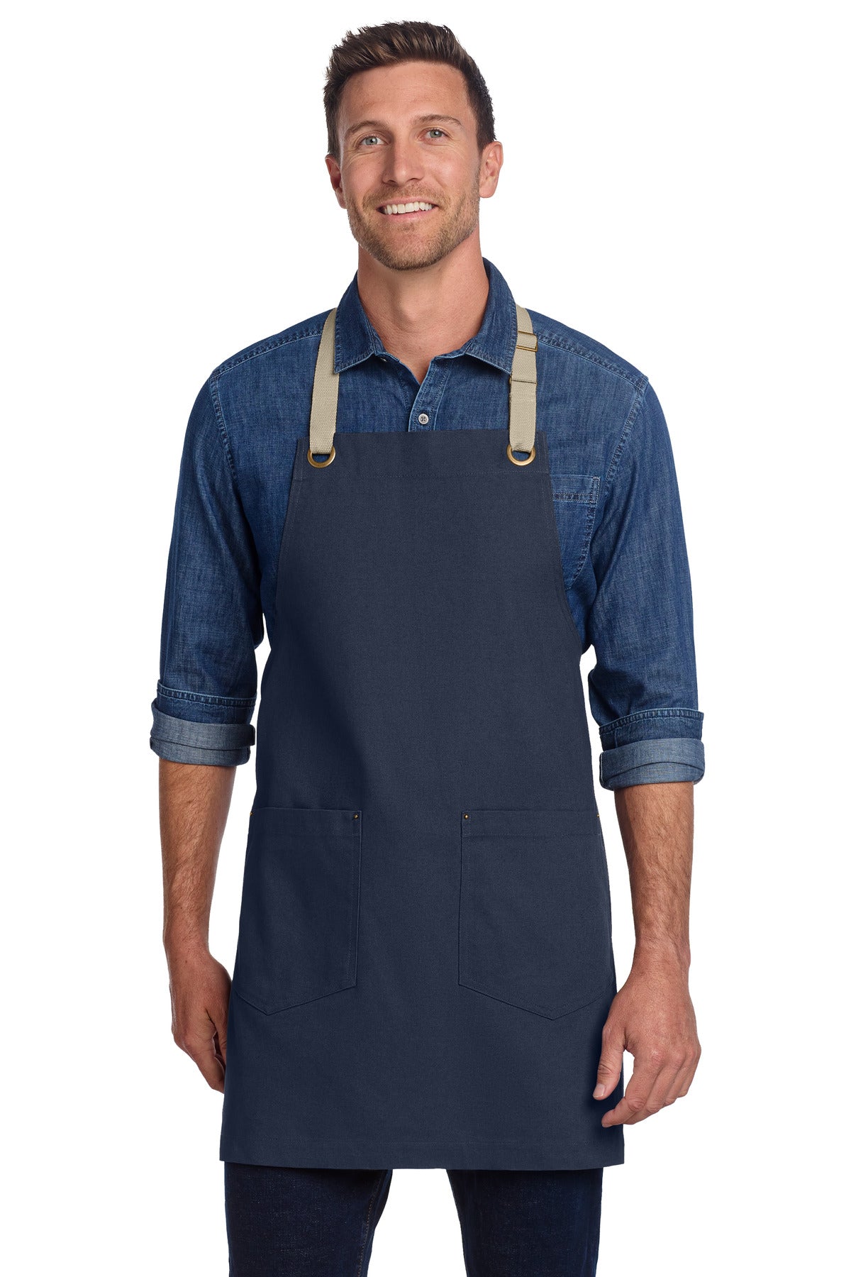 Port Authority ® Canvas Full-Length Two-Pocket Apron A815 - Port Authority A815