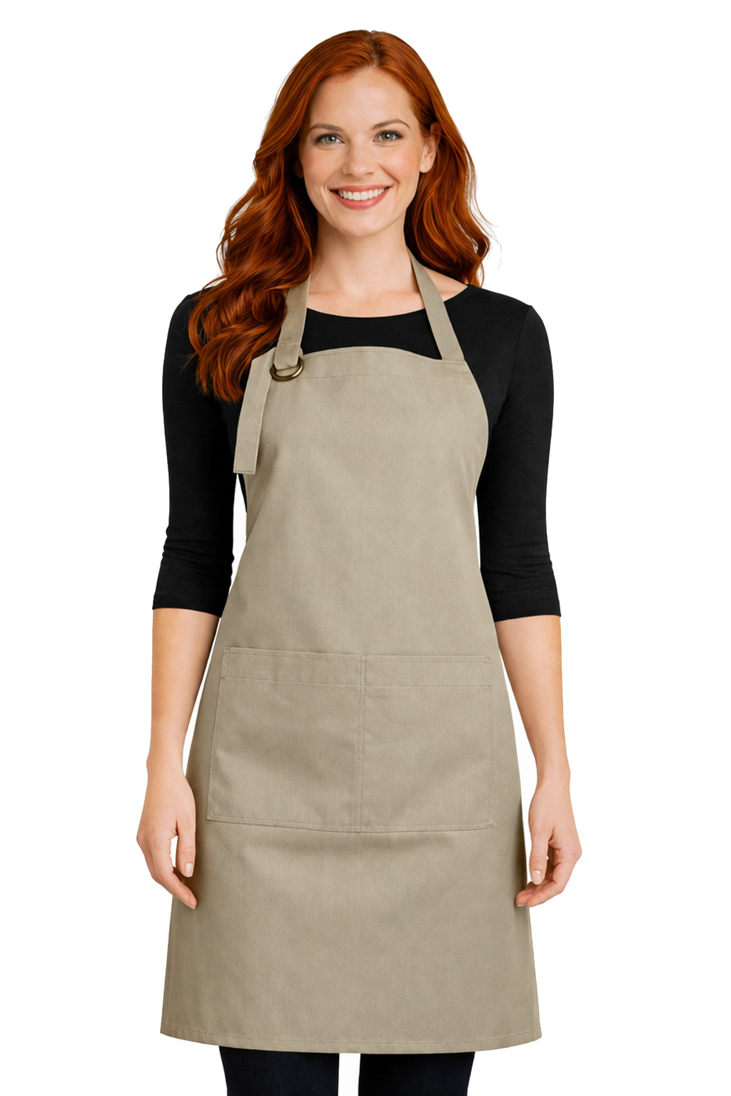 Full Length Apron with Pockets Blank Wholesale Workwear Apron