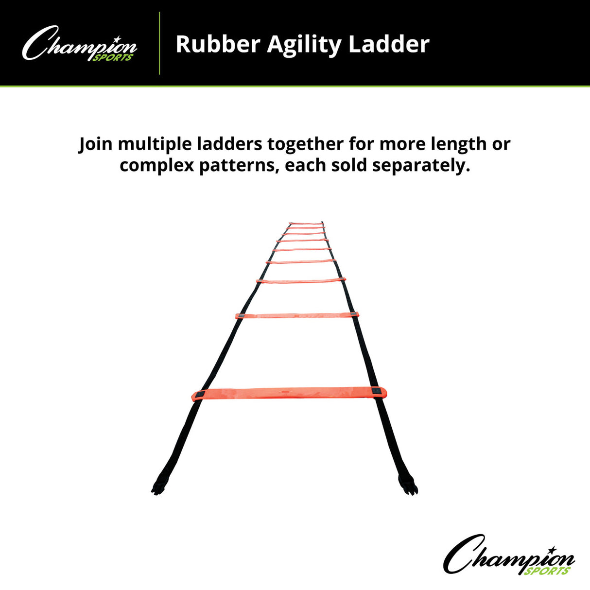 Champion Sports RUBBER AGILITY LADDER