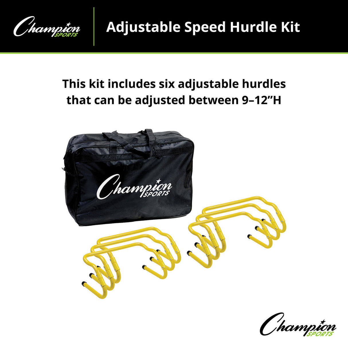 Champion Sports ADJUSTABLE SPEED HURDLE KIT